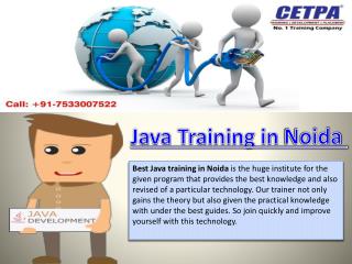 Best Java training in noida
