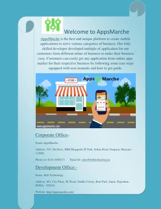 AppsMarche | Marche Online | Online Apps Market