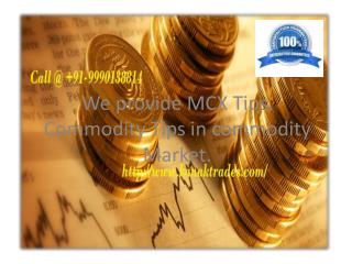 MCX Commodity Trading Tips Provider
