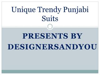 Unique Trendy Punjabi Suits Collection 2016-2017 By Designersandyou |