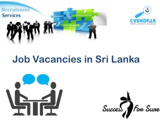 Find and Post Job Vacancies in Sri Lanka Online