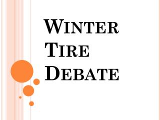 Winter Tire Debate