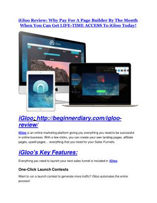 iGloo review in detail and (FREE) $21400 bonus