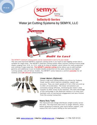 Water jet Cutting Systems by SEMYX, LLC