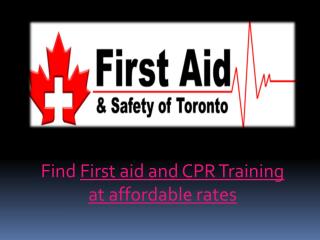 Find best academy for first aid and CPR training
