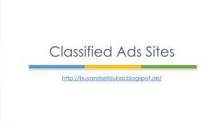 Classified Ads Sites