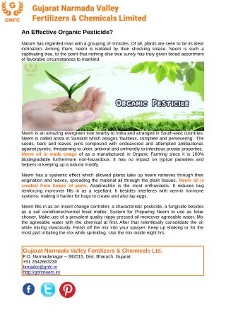 Neem oil is Made Utilization of as a Fabricated in Organic Farming