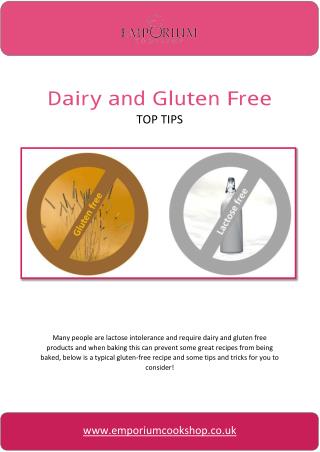 Dairy and Gluten Free Top Tips