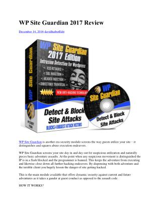 WP SITE GUARDIAN 2017 REVIEW
