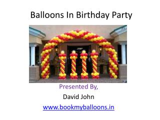 Balloons In Birthday Party