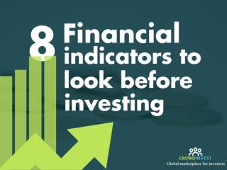 8 financial indicators to consider before investing