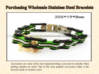 Purchasing Wholesale Stainless Steel Bracelets