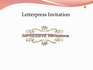 letterpress invitations