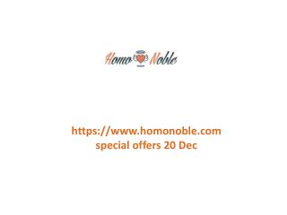 www.homonoble.com special offers 20 Dec
