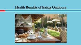 Health Benefits of Eating Outdoors