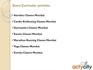 Extracurricular Activities Mumbai