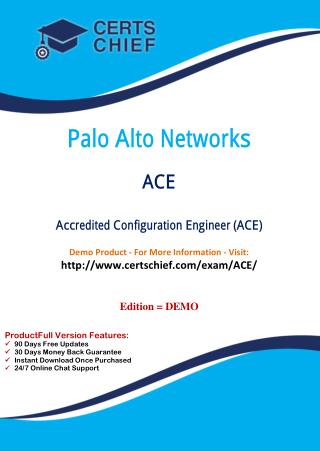 ACE Certification Practice Test