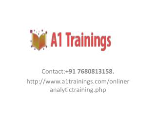 R analytics online trainings-course content
