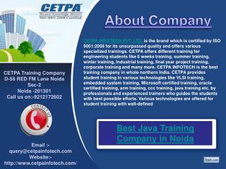 Best Java Training Company in Noida