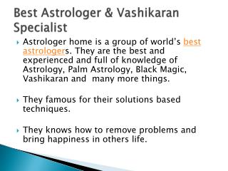 Best Astrologer and Vashikaran Specialist - Astrologer Home