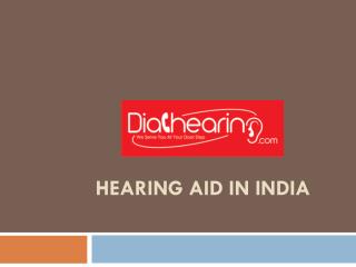 Hearing Aid in India