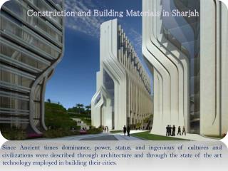Construction and Building Materials in Sharjah