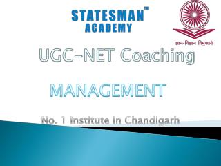 Join Statesman Academy For UGC Management Coaching in Chandigarh