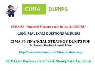 how to pass cima f3 exam dumps question in first attempt? - Cimadumps.us