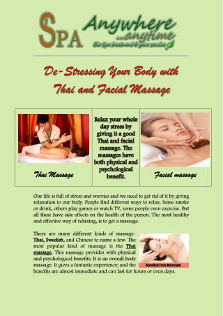 De-Stressing Your Body with Thai and Facial Massage
