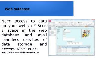 Web database