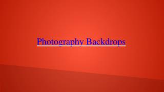 Backdrop Photography