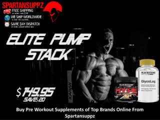 Buy Pre Workout Supplements of Top Brands Online From Spartansuppz