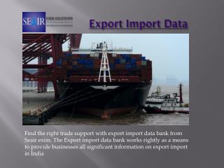 Download Export Import Data from Seair Exim