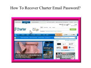 How to recover charter email password?|Charter helpline phone number