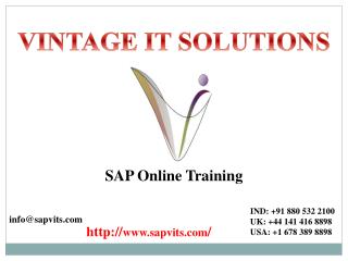 SAP Training Online