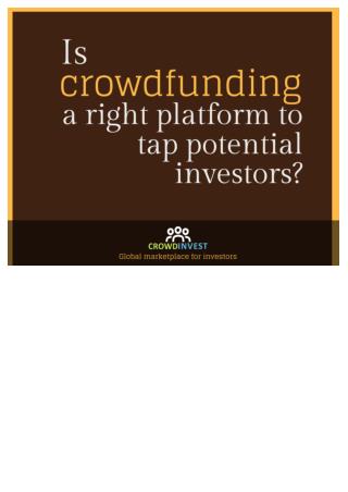 Crowdfunding by crowdinvest