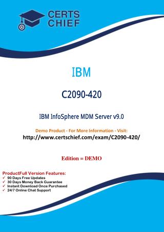 C2090-420 PDF Dumps with Answers