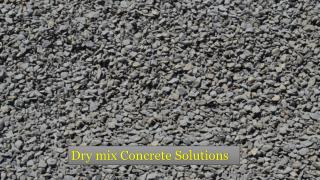 Dry mix Concrete Solutions in Dubai
