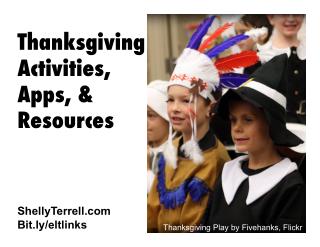Thanksgiving Activities, Apps and Resources for Learners