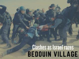 Clashes as Israel razes Bedouin village