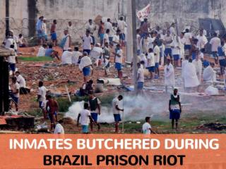 Inmates butchered during Brazil prison riot