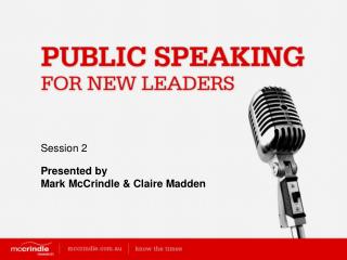 Public Speaking for New Leaders [session 2]