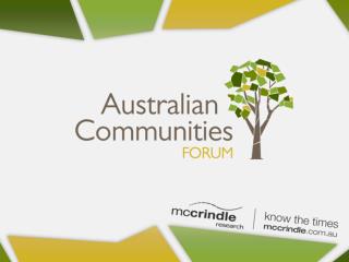 Mark McCrindle Australian Communities Forum: Communities Defined