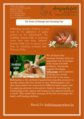 The Power of Massage and Grooming Tips