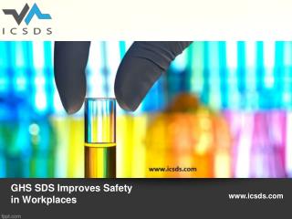 Ghs sds improves safety in workplaces