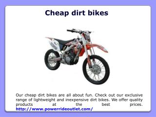 Cheap dirt bikes