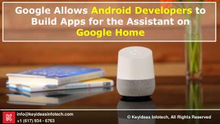 Google Allows Android Developers to Build Apps for the Assistant on Google Home