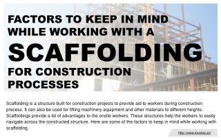 The Need For A Site Authority To Set Up Scaffoldings Structures