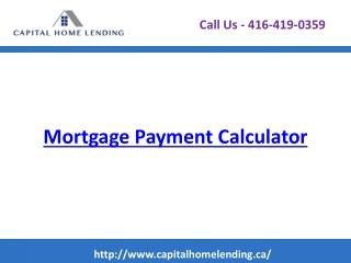 Mortgage Payment Calculator - Calculate Your Mortgage Payments