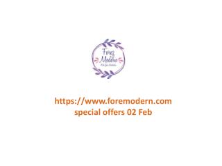 www.foremodern.com special offers 02 Feb